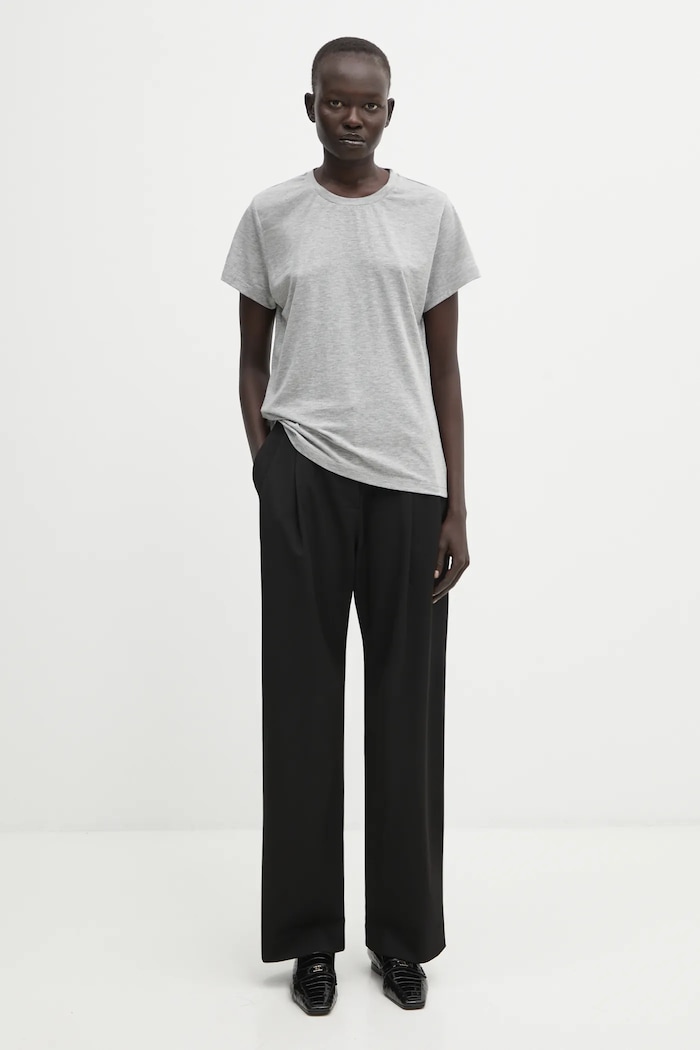 Samsoe Samsoe t-shirt in cotone F00012050 grigio