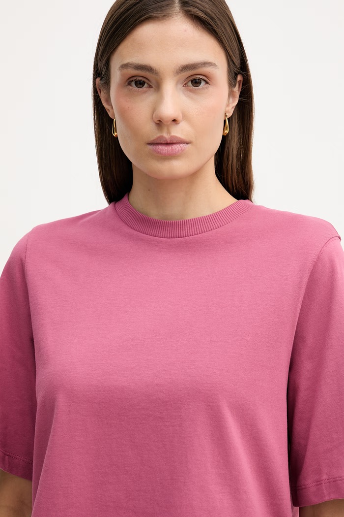 United Colors of Benetton tricou din bumbac roz 3BL0E17G5