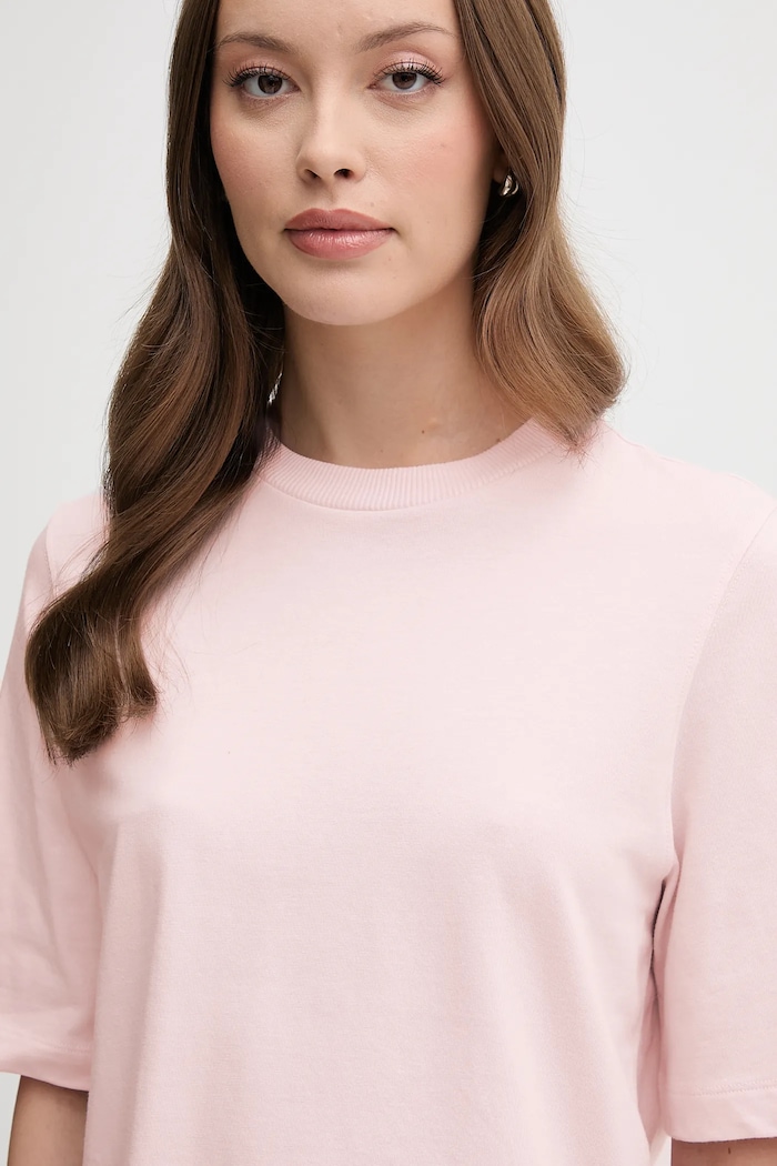 United Colors of Benetton t-shirt bawełniany różowy 3BL0E17G5