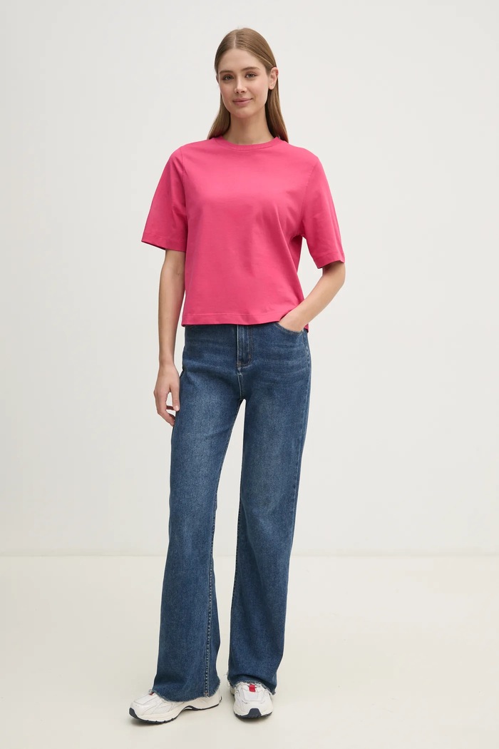 United Colors of Benetton t-shirt bawełniany 3BL0E17G5 różowy AA00