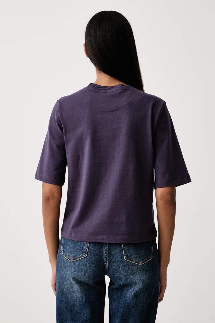 United Colors of Benetton Kratka majica ženska bombažna 3BL0E17G5 vijolična AA00