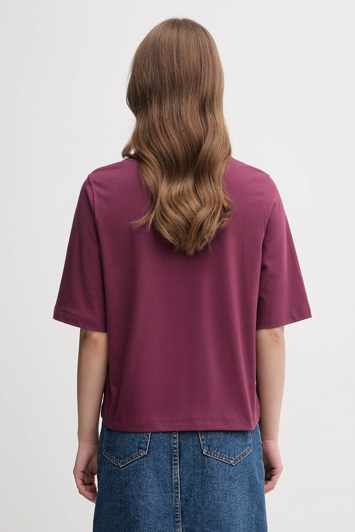 Odzież United Colors of Benetton t-shirt bawełniany 3BL0E17G5 fioletowy