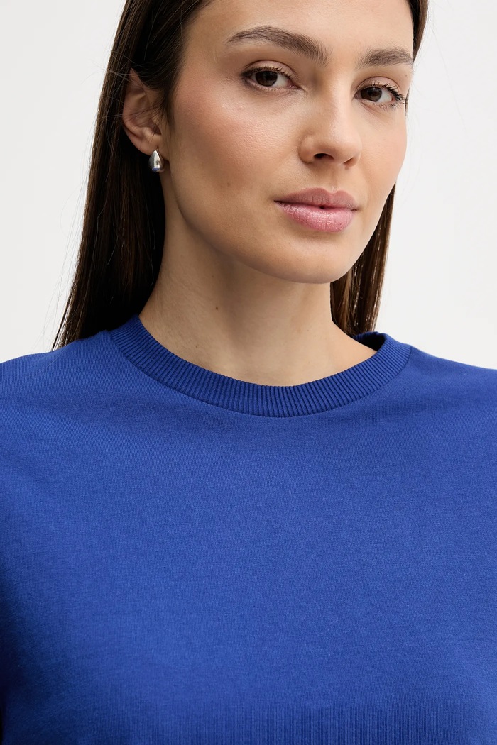 United Colors of Benetton pamut póló kék 3BL0E17G5