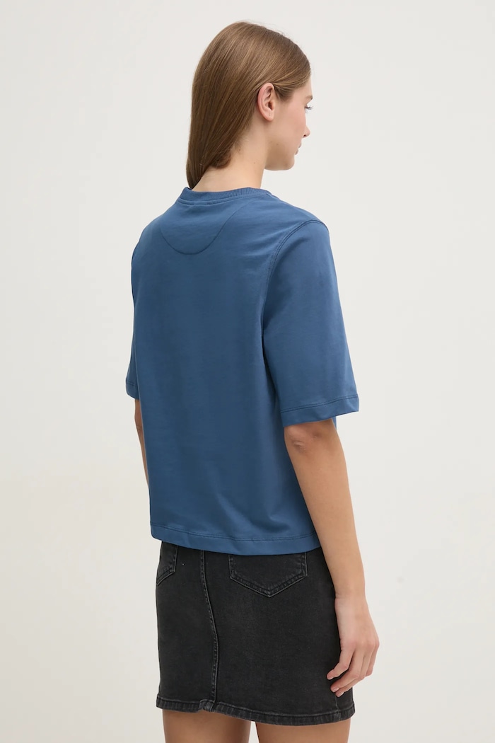 Oblečení Bavlněné tričko United Colors of Benetton 3BL0E17G5 námořnická modř