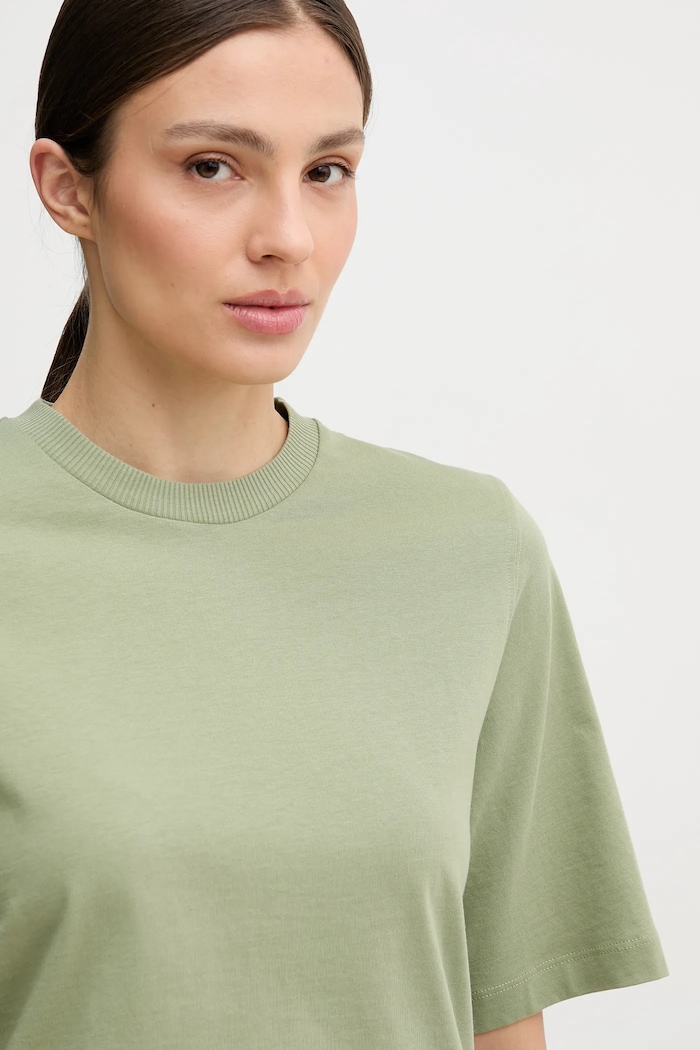 Βαμβακερό μπλουζάκι United Colors of Benetton πράσινο 3BL0E17G5