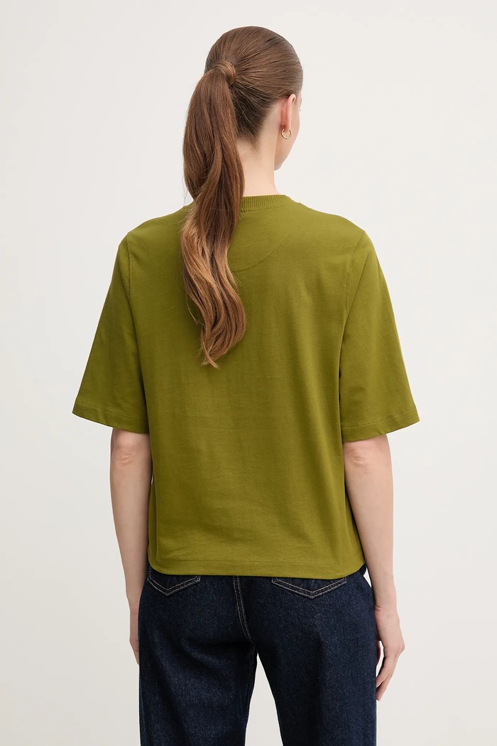 Одежда Хлопковая футболка United Colors of Benetton 3BL0E17G5 зелёный