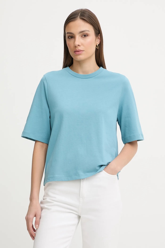 Βαμβακερό μπλουζάκι United Colors of Benetton μπλε 3BL0E17G5