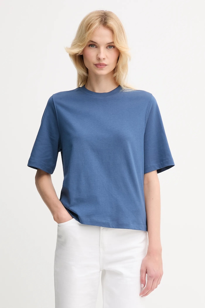 United Colors of Benetton t-shirt bawełniany bawełna niebieski 3BL0E17G5