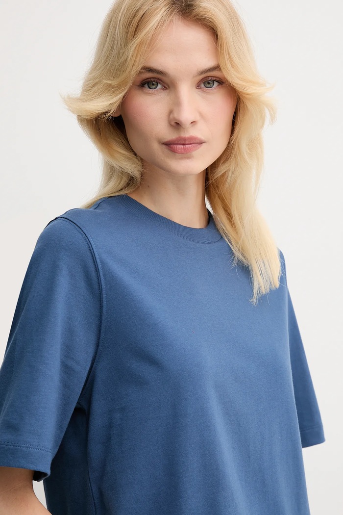 United Colors of Benetton t-shirt bawełniany niebieski 3BL0E17G5