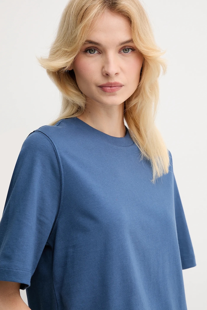 United Colors of Benetton t-shirt bawełniany niebieski 3BL0E17G5