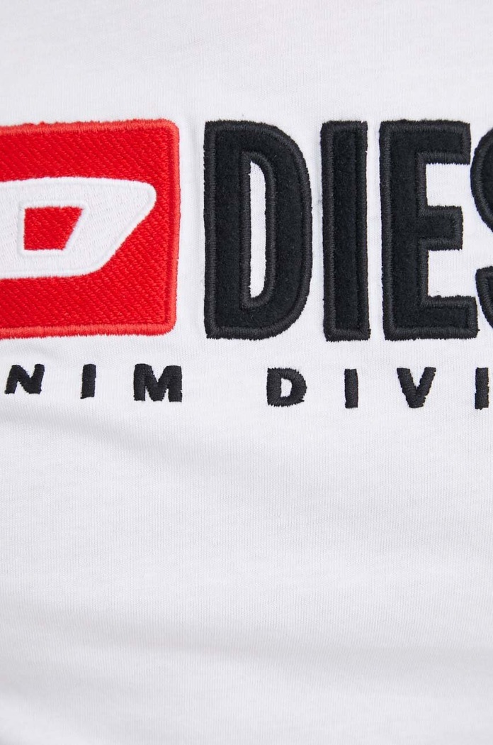 Бавовняна футболка Diesel A05093.0GRAI білий