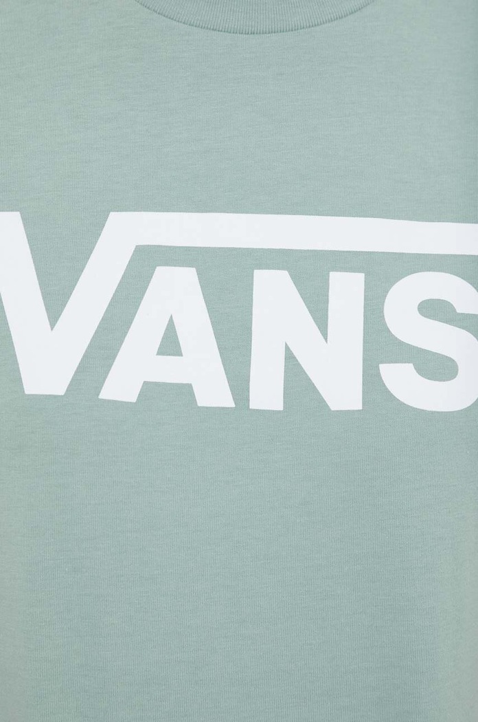 Bavlněné tričko Vans VN0A3UP4CJL1 zelená