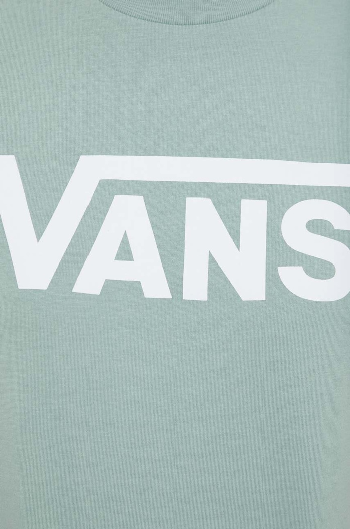 Bavlněné tričko Vans VN0A3UP4CJL1 zelená