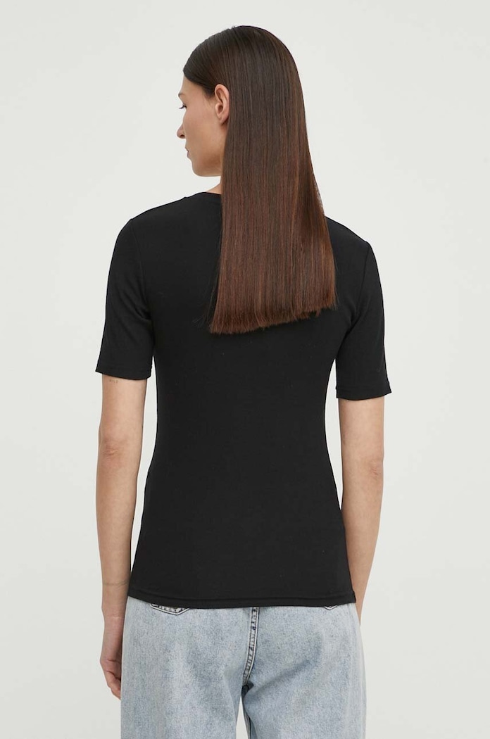 Ruházat Samsoe t-shirt SAALEXO F10000005 fekete