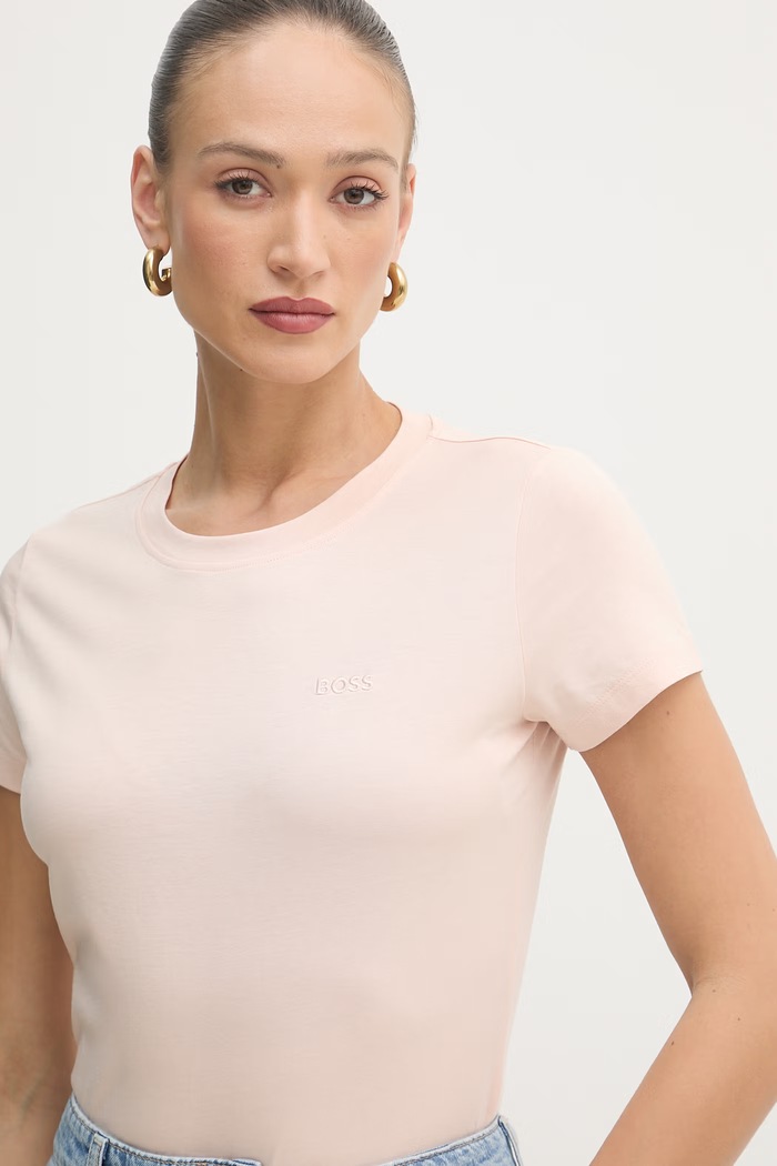 Odzież BOSS Orange T-shirt basic damski bawełniany C Esogo 1 50506973 pomarańczowy