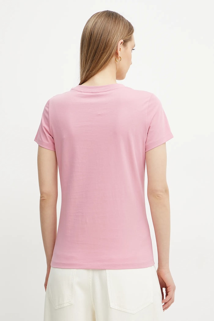 Ρούχα BOSS Orange t-shirt basic γυναικείο βαμβακερό C Esogo 1 50506973 ροζ