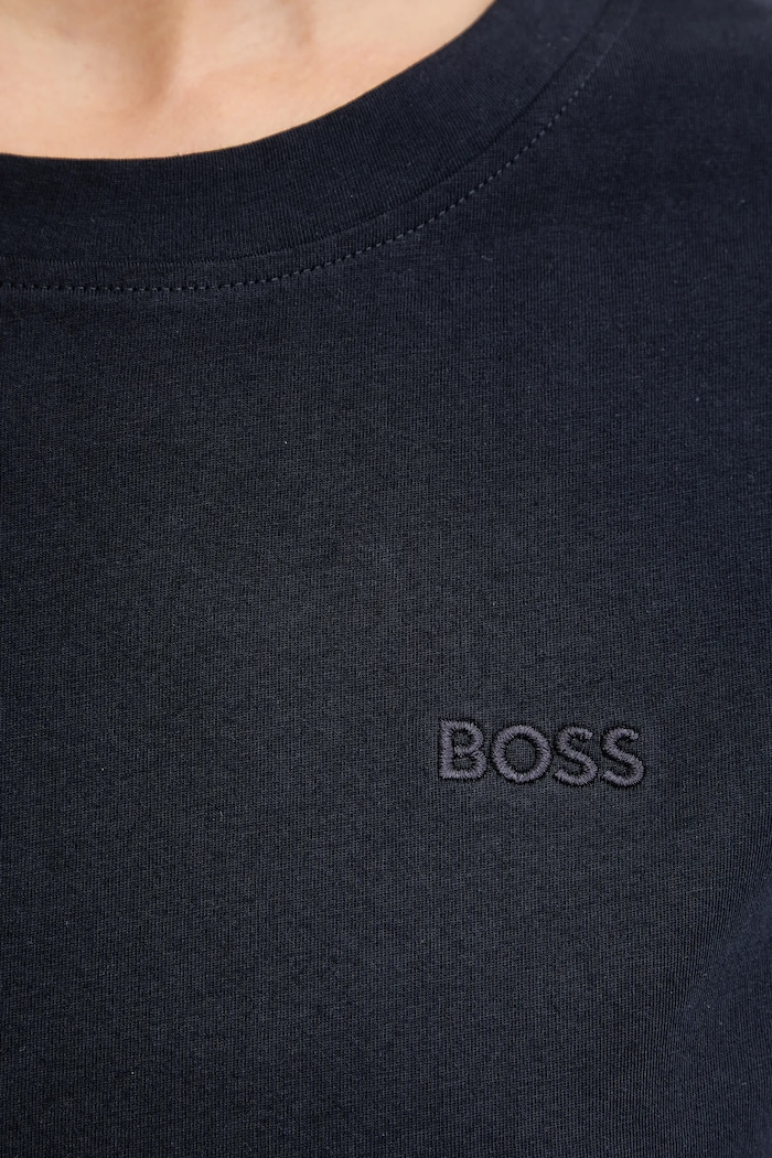 BOSS Orange basic tričko dámske bavlnené C Esogo 1 tmavomodrá 50506973