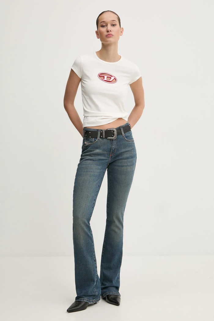 Diesel t-shirt T-ANGIE A06268.0AFAA beżowy AA00