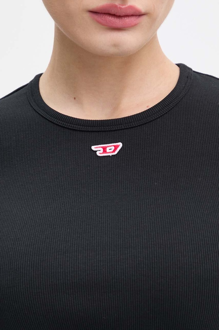 T-shirt T-ELE-LONG-D Diesel A14961.0EJAI czarny