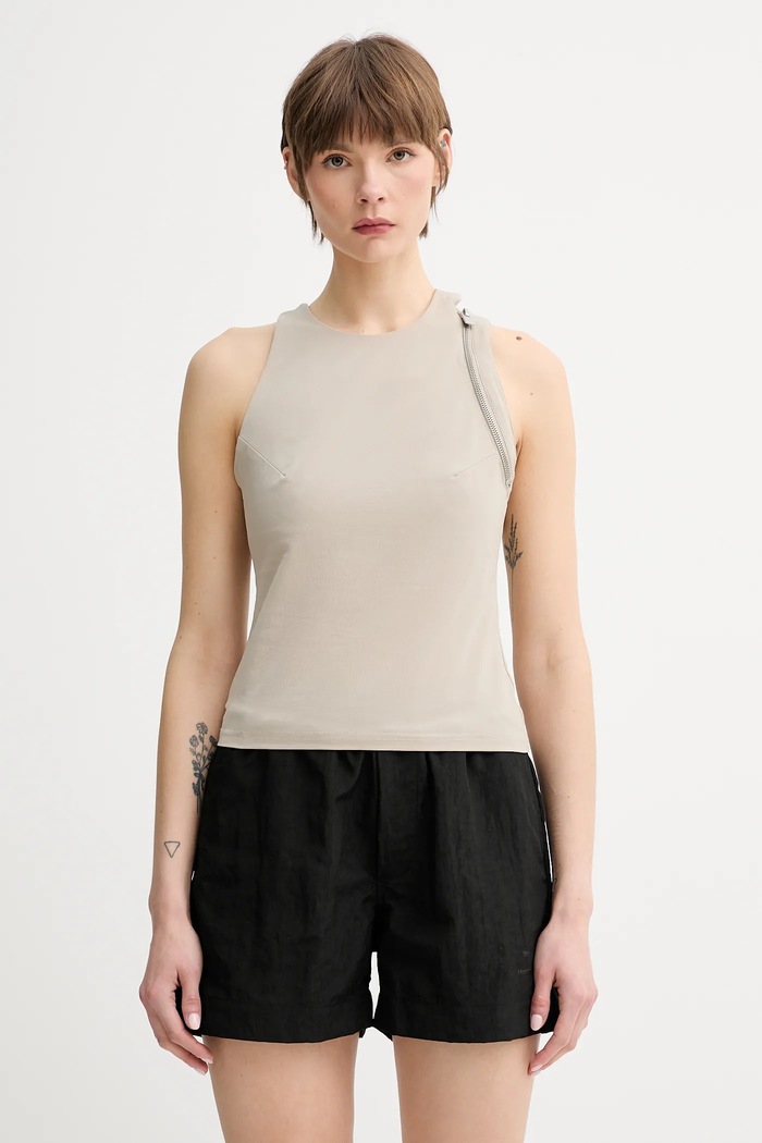 Μπλουζάκι Heliot Emil slim μπεζ SS25.W.13.077.ST18.CO