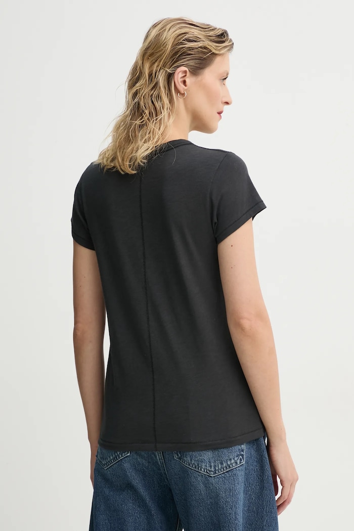 Oblečenie Bavlnené tričko Rag & Bone W272C32CH čierna