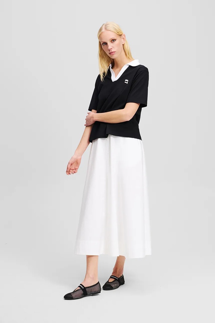 Karl Lagerfeld tricou din bumbac IKON negru A2W17111