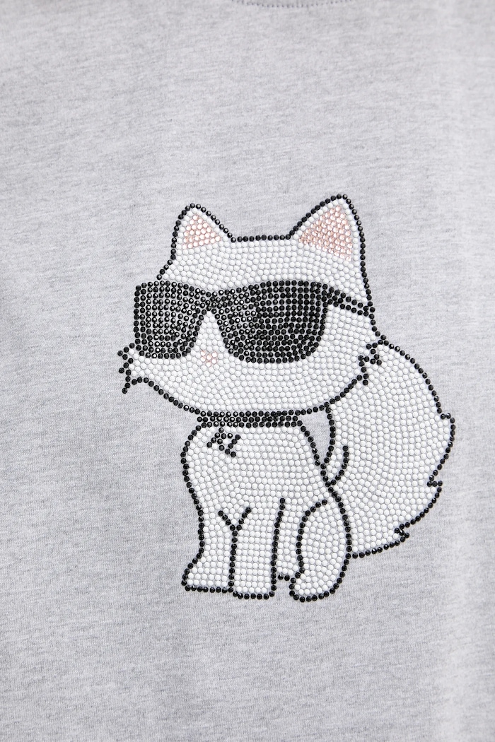 Bavlnené tričko Karl Lagerfeld IKON A3W17110 sivá
