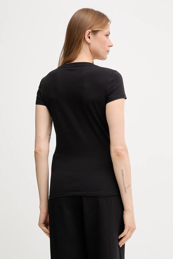 Bombažna kratka majica Armani Exchange XW001455.AF10356.NOS črna AA00