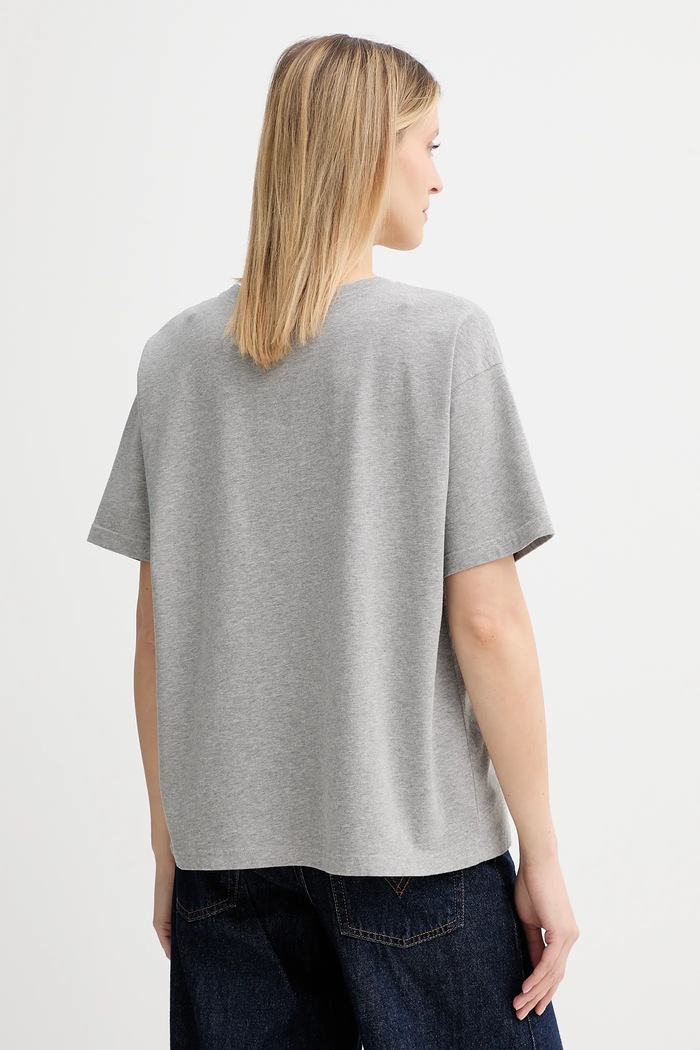 Îmbrăcăminte American Vintage tricou din bumbac FIZ02A gri