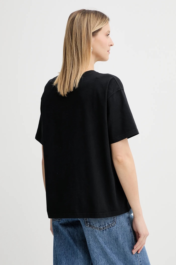 Îmbrăcăminte American Vintage tricou din bumbac FIZ02A negru
