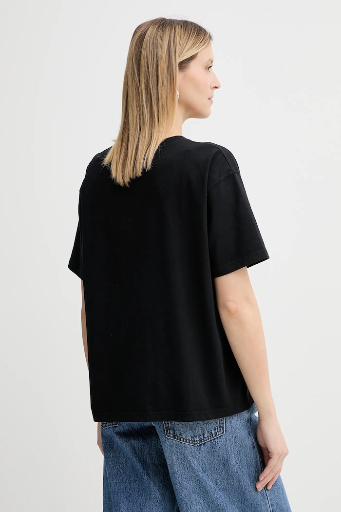 Îmbrăcăminte American Vintage tricou din bumbac FIZ02A negru
