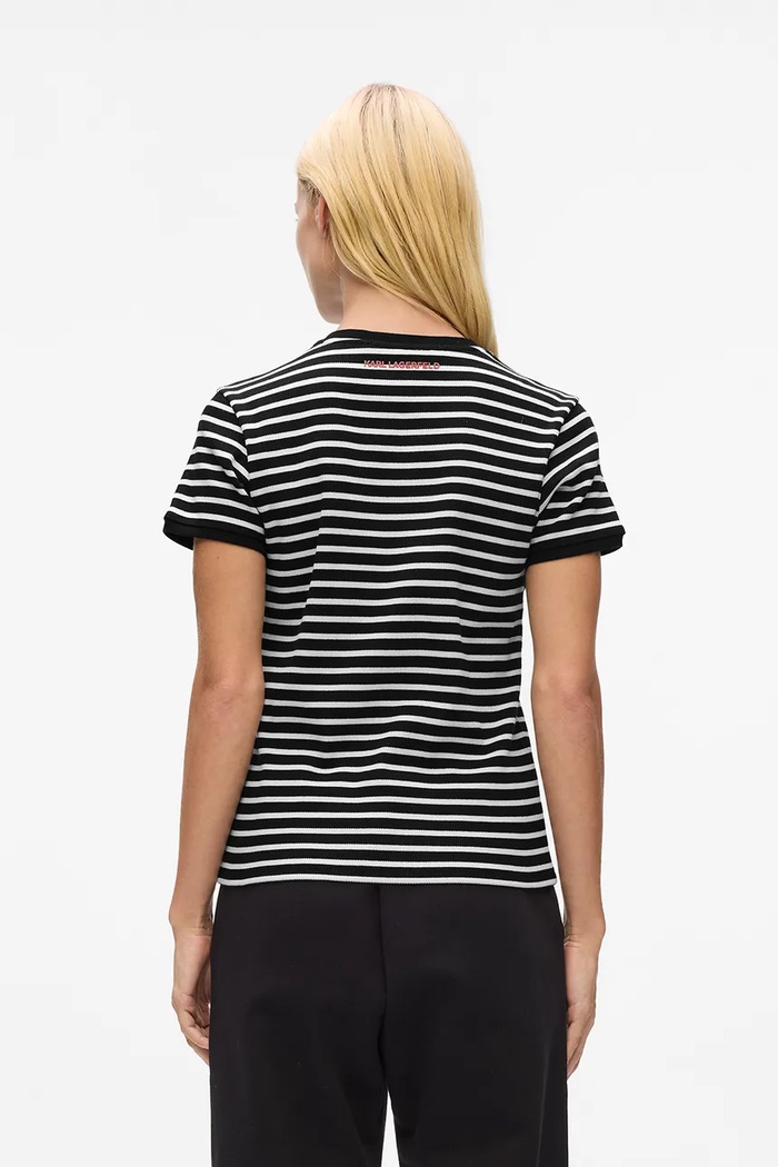 Karl Lagerfeld tricou IKON A4W17060 negru AA00