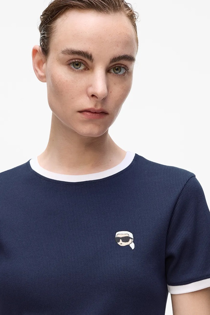 Îmbrăcăminte Karl Lagerfeld tricou IKON A4W17097 bleumarin