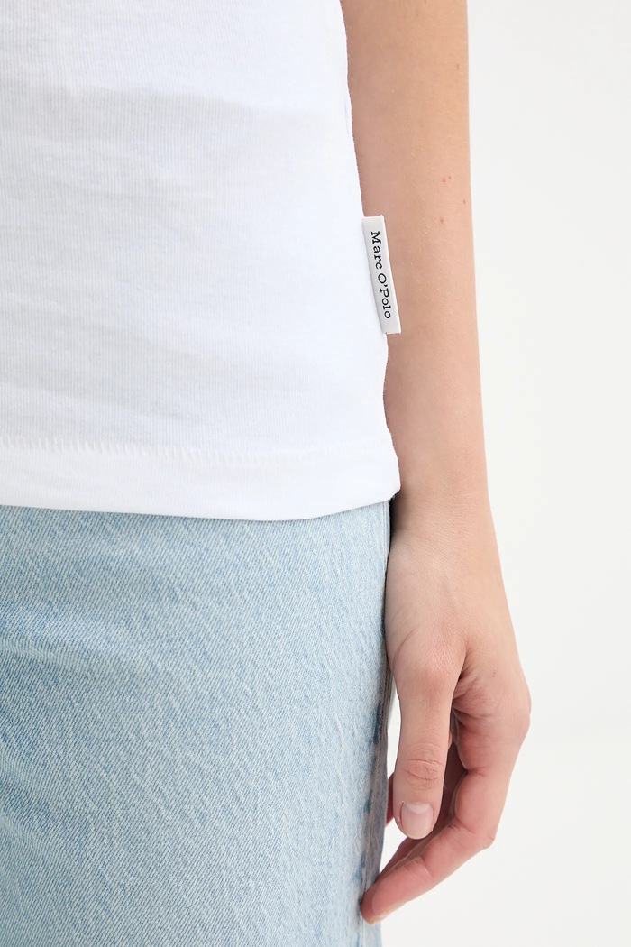 Marc O'Polo top din bumbac 5000009473 alb