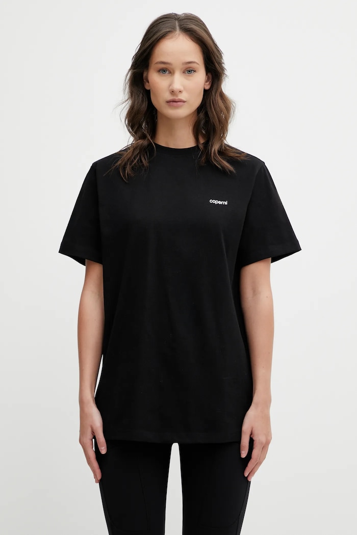 Coperni Boxy tričko bavlněné dámské relaxed černá COPJS03F5036