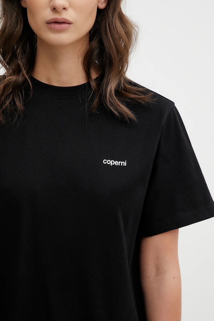 Coperni tričko dámske bavlnené Boxy čierna COPJS03F5036
