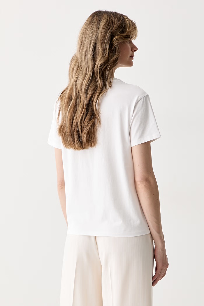 Îmbrăcăminte MC2 Saint Barth tricou pentru femei, din bumbac EMI0001. alb