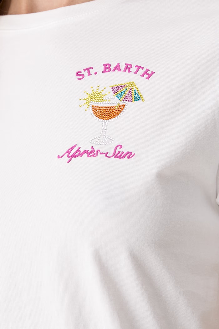 MC2 Saint Barth tricou pentru femei, din bumbac EMI0001. alb