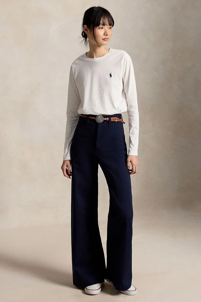 Oblačila Polo Ralph Lauren majica z dolgimi rokavi ženska bombažna 211B14604 bela