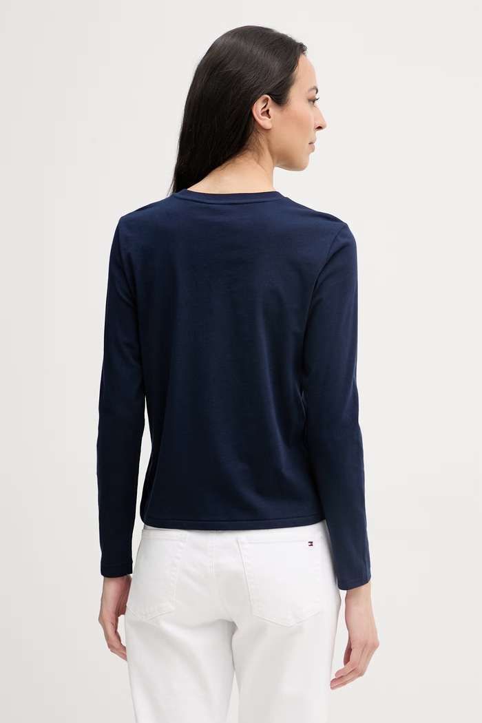 Oblečenie Polo Ralph Lauren tričko s dlhým rukávom dámske bavlnené 211B14604 tmavomodrá