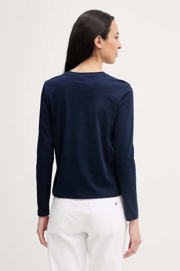 Oblečenie Polo Ralph Lauren tričko s dlhým rukávom dámske bavlnené 211B14604 tmavomodrá