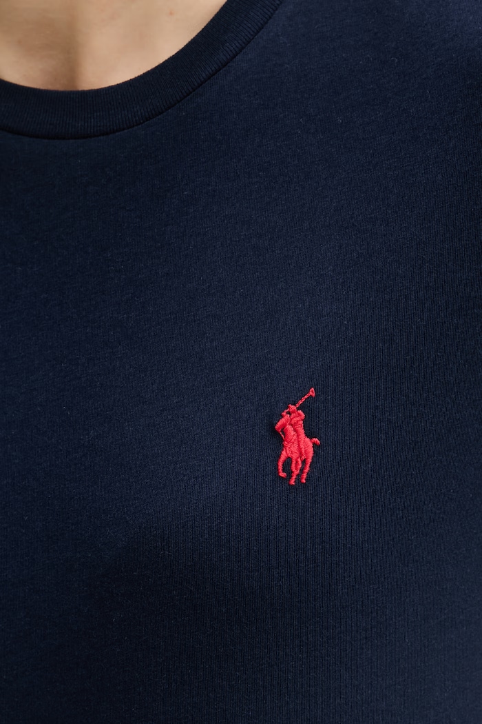 Polo Ralph Lauren tričko s dlhým rukávom dámske bavlnené 211B14604 tmavomodrá