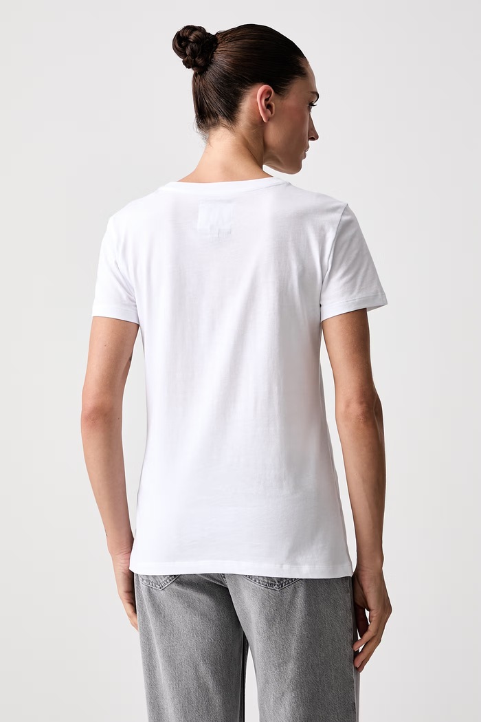 Odzież Armani Exchange T-shirt damski bawełniany XW003063.AF10356.NOS biały