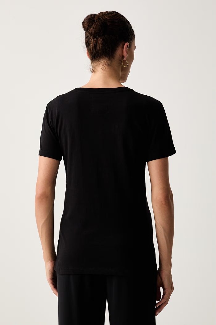 Одежда Armani Exchange футболка для женщин из хлопка XW003063.AF10356.NOS чёрный