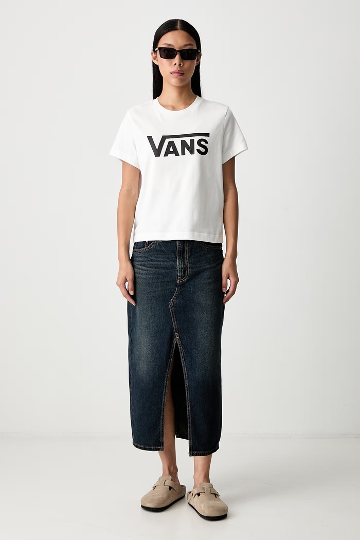 Vans tričko dámske bavlnené VN0010ESWHT1 biela AA00