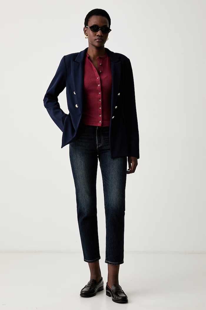 Levi's tričko dámské s modalem RORY BUTTON THROUGH SS 0086M červená AA00