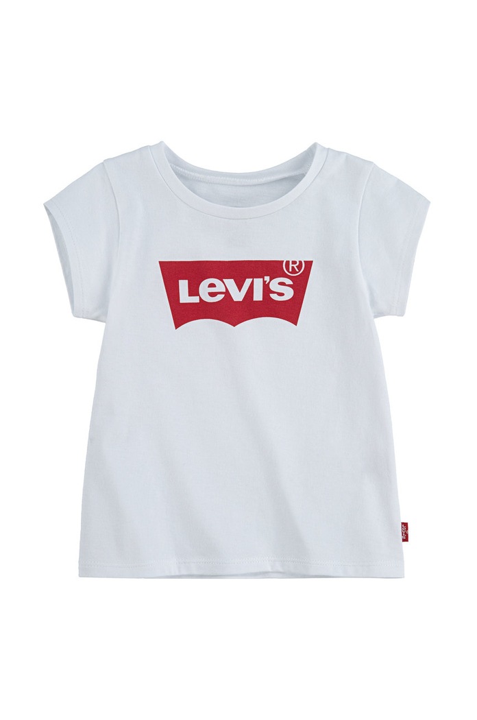 Levi's T-shirt dziecięcy nadruk biały 1EB526.NOS.G