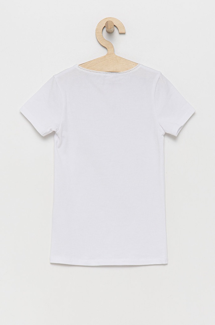 Κοριτσίστικα United Colors of Benetton - Παιδικό μπλουζάκι (2-pack) 3MC10M490.G.CONTINUATIV ροζ