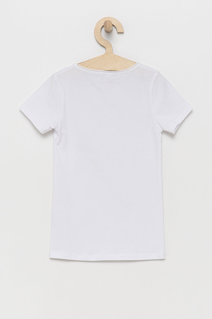 Κοριτσίστικα United Colors of Benetton - Παιδικό μπλουζάκι (2-pack) 3MC10M490.G.CONTINUATIV ροζ