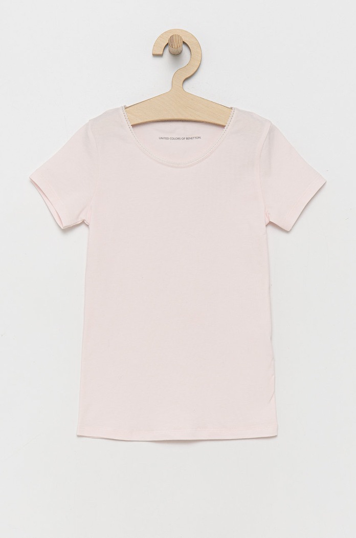 United Colors of Benetton - Παιδικό μπλουζάκι (2-pack) 3MC10M490.G.CONTINUATIV ροζ